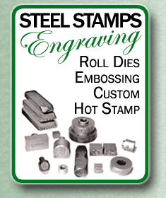 Steel Stamps, Roll Dies, Embossing, Custom Hot Stamp